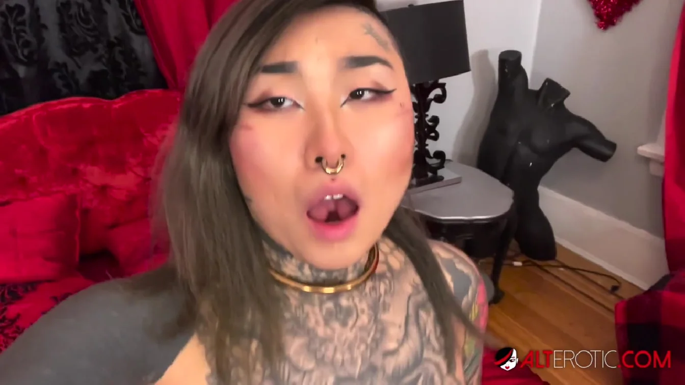 Preview of AltErotic Tattooed Asian Slut Sif Blvck Bdsm Sex On Valentines Day XXX